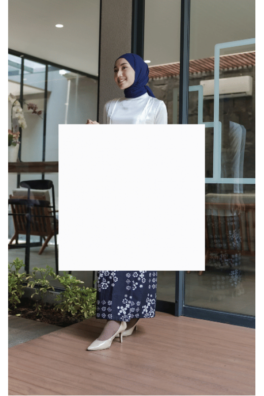 Azaya Rok Sarung Navy